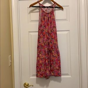 Gap bright colored romper with pockets